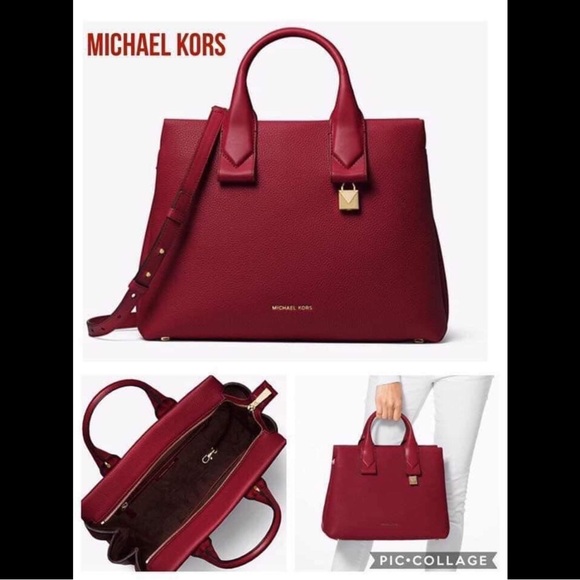 ✨🆕✨Brand New Michael Kors Leather Satchel Bag